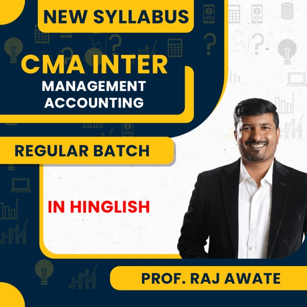 Prof. Raj Awate Management Accounting Regular Classes For CMA Inter Online Classes