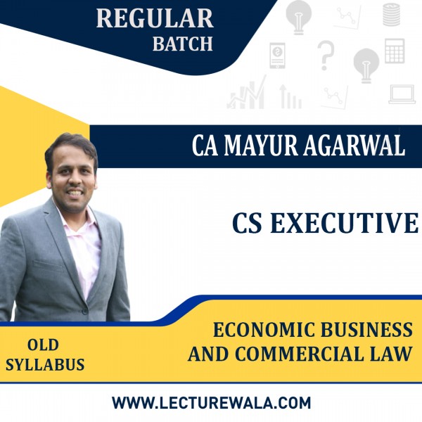 CS Executive Economic Business and Commercial Law by CA Mayur Agarwal: Pendrive / Online classes.