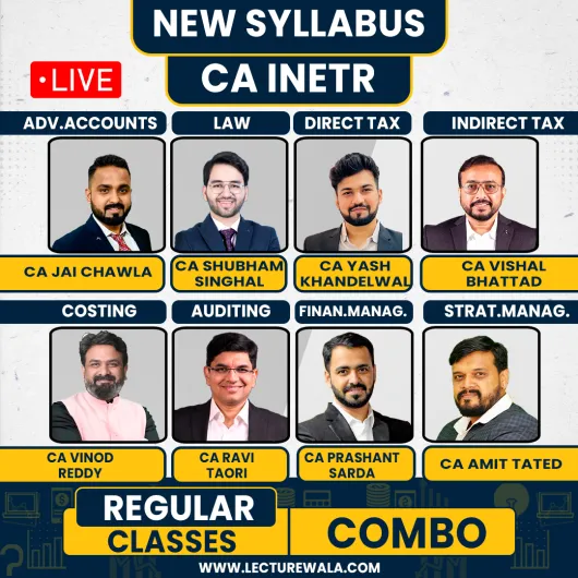 CA Inter Both Group Regular Live Combo Batch By V'smart Academy With CA Yash Khandelwal