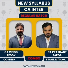 CA Vinod Reddy Costing,CA Prashant Sarda FM Regular Combo Classes For CA Inter