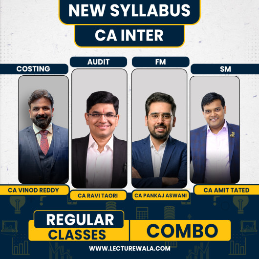 CA Inter Group - 2 All subjects Combo Regular Classes By CA Vinod Reddy, CA Ravi Taori, CA Pankaj Aswani. CA Amit Tated