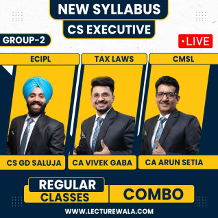 CS Executive Module 2 Combo Regular Course By CA VIVEK GABA,CS Gagan deep Saluja,CS ARUN SETIA : Face To Face Classes CS Executive Module 2 Combo Regular Course By CA VIVEK GABA,CS Gagan deep Saluja,CS ARUN SETIA : Face To Face Classes