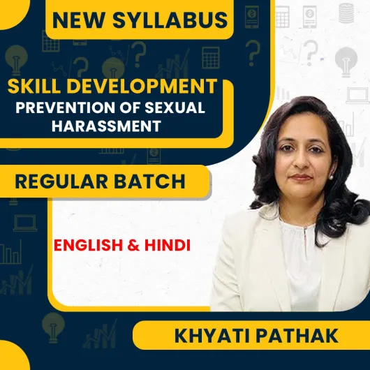 Khyati Pathak Prevention of Sexual Harassment Skill Development Course : Pen Drive / Online Classes Khyati Pathak Prevention of Sexual Harassment Skill Development Course : Pen Drive / Online Classes