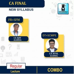 CA Final SCMPE+DT AND FM+SFM COMBO Regular Course : Video Lecture + Study Material By  CA Atul Agarwal And Ca Ajay Agrawal  (For May/ Nov. 2022 & Onward)