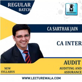 CA Inter / IPCC Audit and Assurance  Regular Course : Video Lecture + Study Material By CA Sarthak Jain (For May 2023 Onwards)