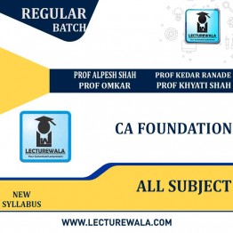 CA Foundation Combo All Subject Regular Batch By Lecturewala (Nov 2022)