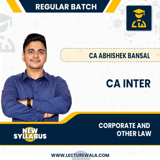 CA Inter Corporate and Other Law By CA Abhishek Bansal : Online classes/Pen Drive