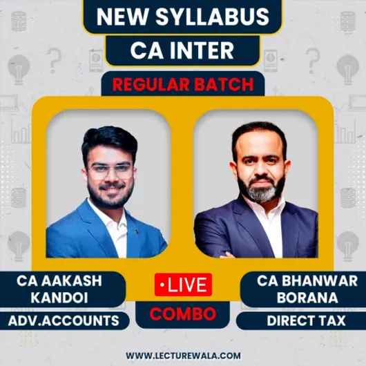 CA Inter Direct Taxation & Advanced Accounting By Bhanwar Borana & Aakash Kandoi