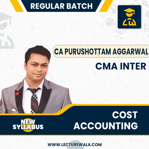CMA Inter Cost Accounting  by CA Purushottam Aggarwal : Pen drive / Online classes.