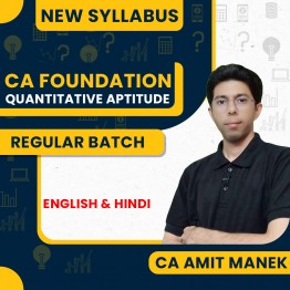 CA Amit Manek Quantitative Aptitude