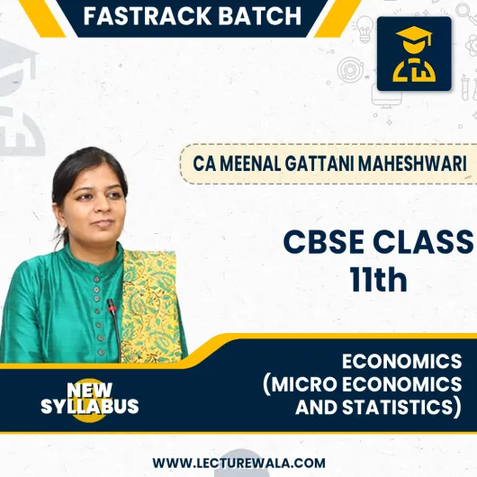 Class 11 Economics(Micro economics and statistics) Fasttrack Course By CA Meenal Gattani Maheshwari : Online Classes