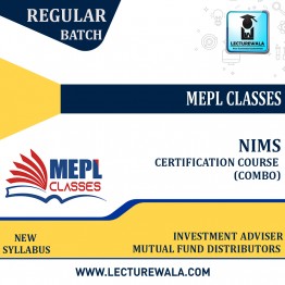 NISM Series V A: Mutual Fund Distributors + NISM-Series-X-A: Investment Adviser (Level 1) Certification Examination - COMBO : Online Live Classes/Face To Face.