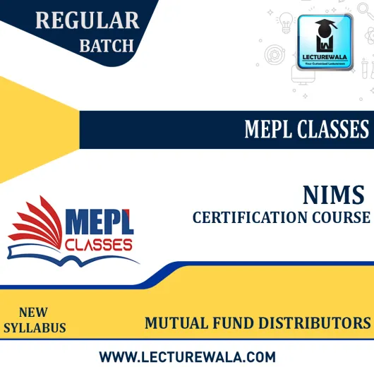 NISM Series VA - Mutual Fund Distributors Certification Examination: Online Live Classes/Face To Face.