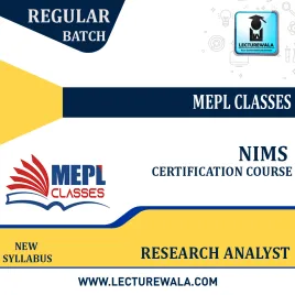 NISM Series-XV: Research Analyst Certification Examination : Online Classes NISM Series-XV: Research Analyst Certification Examination : Online Classes