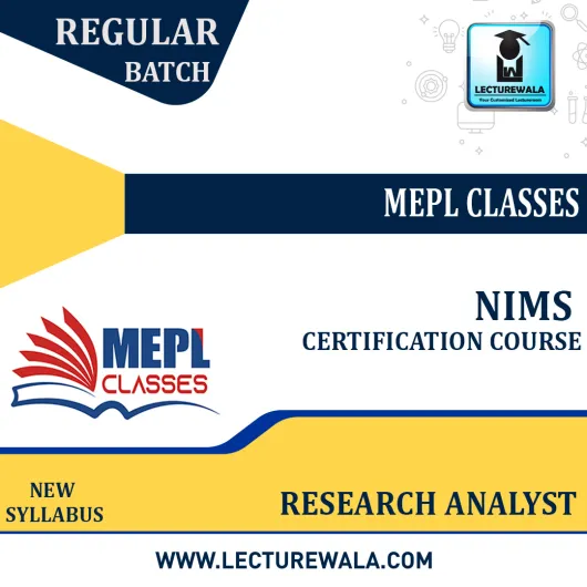 NISM Series-XV: Research Analyst Certification Examination : Online Classes