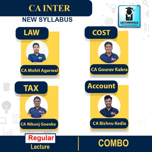 CA Inter Group-1 (All-4 paper Combo) Live AT Home Regular Course : Video Lecture + Study Material by MEPL CLASSES ( CA Mohit Agarwal & CA Nikunj Goenka & CA Bhisnu kedia & CA Gaurav Kabra)(For May / Nov 2023)