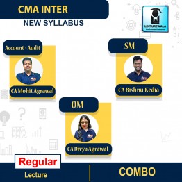 CMA INTER COMPANY ACCOUNTS + AUDIT & OM-SM  New Syllabus Live@home & face to face  : Video Lecture + Study Material By MEPL CLASSES  (CA Mohit Agarwal and CA Divya Agrawal and CA Bishnu Kedi) (For May . 2022 & Onwards)