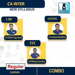 CA Inter Law & Tax & Cost Combo Regular Course : Video Lecture + Study Material by MEPL CLASSES ( CA Mohit Agarwal & CA Nikunj Goenka & CA Gaurav kabra ) (For May 2022 & Nov 2022)