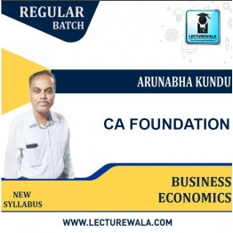 CA Foundation Business Economics Regular: Video Lecture + Study Material By Arunabha Kundu (For DEC 2021)