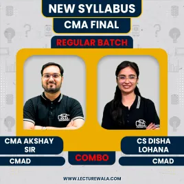CS Disha Lohana & CMA Akshay Sir Cost & Management Audit Regular Classes For CMA FInal Online Classes CS Disha Lohana & CMA Akshay Sir Cost & Management Audit Regular Classes For CMA FInal Online Classes