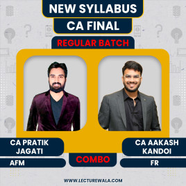 CA Pratik Jagati AFM &amp; CA Aakash Kandoi FR (English ) Regular Batch Combo Classes For CA Final