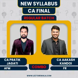 CA Pratik Jagati AFM & CA Aakash Kandoi FR (English ) Regular Batch Combo Classes For CA Final CA Pratik Jagati AFM & CA Aakash Kandoi FR (English ) Regular Batch Combo Classes For CA Final