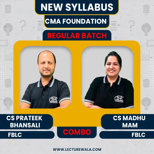 CS Prateek Bhansali & CS Madhu Mam Fundamentals Of Business Laws And Business Communication (FBLC) Regular Online Classes For CMA Foundation : Online Classes