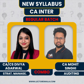 CA/CS Divya Agarwal SM &amp; CA Mohit Singhi Auditing Live Regular Combo Classes For CA Inter Online Classes