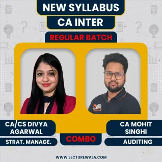 CA/CS Divya Agarwal SM & CA Mohit Singhi Auditing Live Regular Combo Classes For CA Inter Online Classes