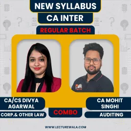 CA/CS Divya Agarwal law &amp; CA Mohit Singhi Auditing Face To Face Regular Combo Classes For CA Inter
