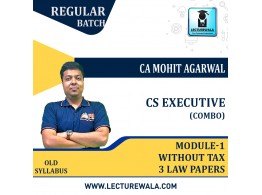 CS Executive Module 1 Except Tax Combo Live @ Home Regular Batch Old Syllabus : Video Lecture + Study Material By MEPL CLASSES ( CA Mohit Agarwal ) (For JUN 2023  & Dec 2023)