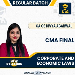 CMA Final New Syllabus Corporate  & Economic Laws  (paper - 13) Regular Course by CA CS Divya Agarwal (MEPL Classes)  : Pen Drive / Online Classes
