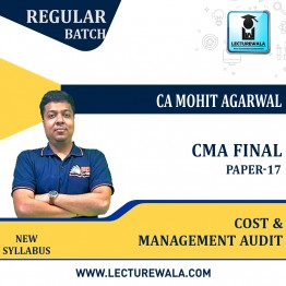 CMA Final Paper - 17 Cost & Management Audit Regular Course By CA CS Mohit Agarwal  : Pen Drive / Online Classes