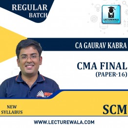 CMA Final Strategic Cost Management (Paper - 16)  Regular Course : Video Lecture by CA Gaurav Kabra (For Dec.2022 & June 2023)