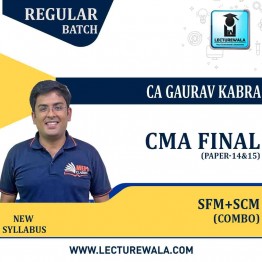 CMA Final Combo Strategic Cost Management (Paper - 15) + Strategic Financial Management (Paper - 14) Regular Course : Video Lecture by CA Gaurav Kabra (For June / Dec.2022)