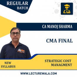 CMA Final Strategic Cost Management Old / New Syllabus Full Course By MEPL Classes CA Manoj Sharma Pen Drive / Online Classes.