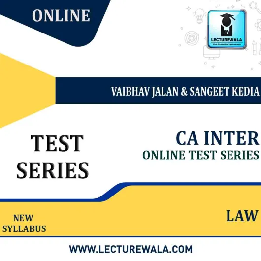 CA Inter Corporate Law And Other Law Online Test Series : By Sangeet Kedia (For MAY / NOV.2021)