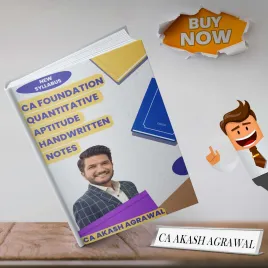 CA Foundation Quantitative Aptitude Handwritten Notes By CA Akash Agrawal For May / Sep 26 Exams &amp;onwards