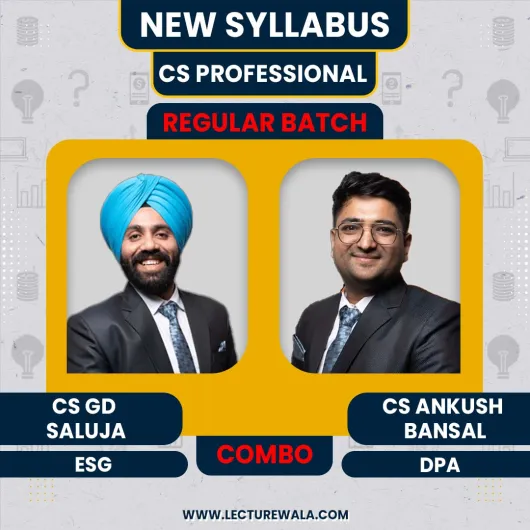 CS Professional Module 1 New Syllabus Regular Course By CS GD Saluja & CS Ankush Bansal : Live classes