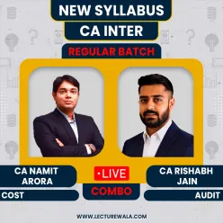 CA Inter Cost & Audit Regular Batch By CA Namit Arora And CA Rishabh Jain 