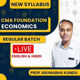  Arunabha Kundu Economics Regular Live Classes For CMA Foundation : Live Online Classes