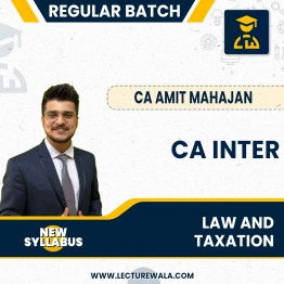 Amit Mahajan CA Inter Law + Taxation