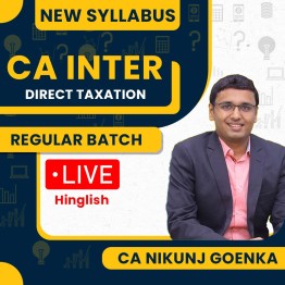 CA Inter Income Tax By CA NIKUNJ GOENKA