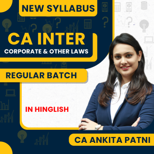 CA Ankita Patni Corporate & Other Laws Regular Online Classes For CA Inter: Pen drive & Google drive Classes.  CA Ankita Patni Corporate & Other Laws Regular Online Classes For CA Inter: Pen drive & Google drive Classes.