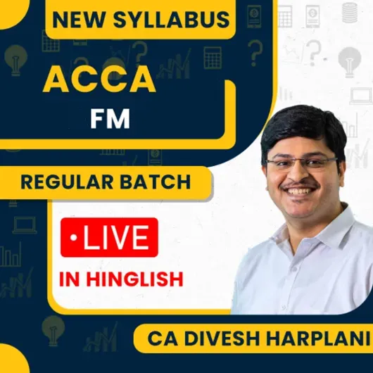 CA Divesh Harpalani Financial Management by ACCA Skill Level For March 2026 CA Divesh Harpalani Financial Management by ACCA Skill Level For March 2026