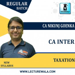 CA INTER  Taxation Live @ Home  Regular Course New Syllabus : Video Lecture + Study Material By MEPL CLASSES ( CA Nikunj Goenka) (For Nov  2022 & May 2023)