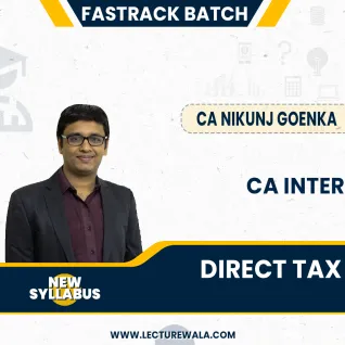 CA Nikunj Goenka DT (Direct Tax) Fastrack Online Classes For CA Inter: Online live/ Pen drive classes. CA Nikunj Goenka DT (Direct Tax) Fastrack Online Classes For CA Inter: Online live/ Pen drive classes.