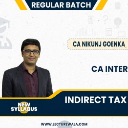 CA Nikunj Goenka IDT ( Indirect Tax ) Regular Online Classes For CA Inter : Google Drive & Pen drive classes.