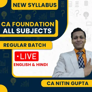 CA Nitin Gupta All Subjects Combo Regular Live Classes For CA Foundation: Online / Offline Classes. CA Nitin Gupta All Subjects Combo Regular Live Classes For CA Foundation: Online / Offline Classes.