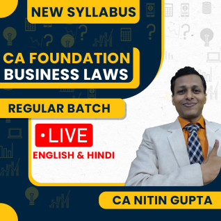 CA Nitin Gupta Business Laws Regular Live Classes For CA Foundation: Online / Offline Classes. CA Nitin Gupta Business Laws Regular Live Classes For CA Foundation: Online / Offline Classes.